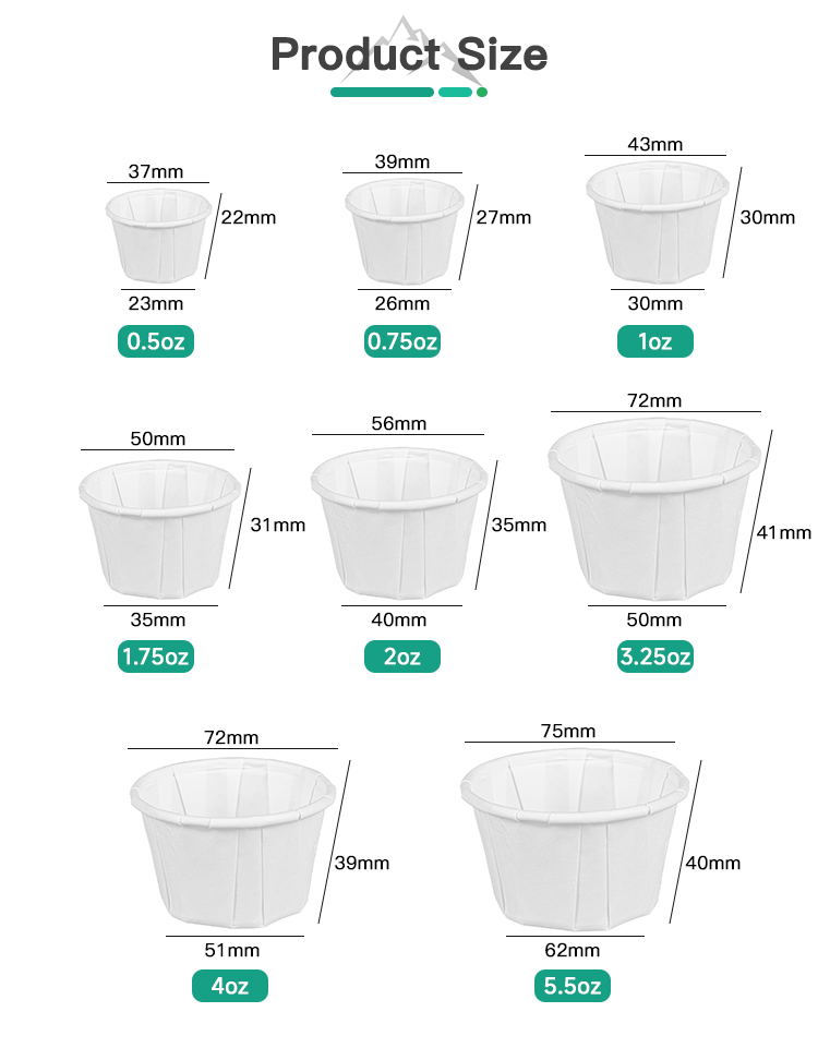Paper Portion Cups With Lids