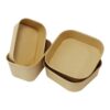 Paper Rectangle Salad Bowl Paper Rectangle Salad Bowl