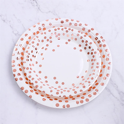 Wedding Disposable Round Paper Plates