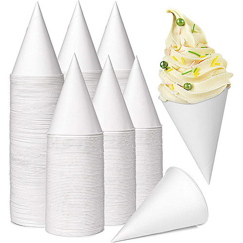 6OZ White Cone Paper Cups