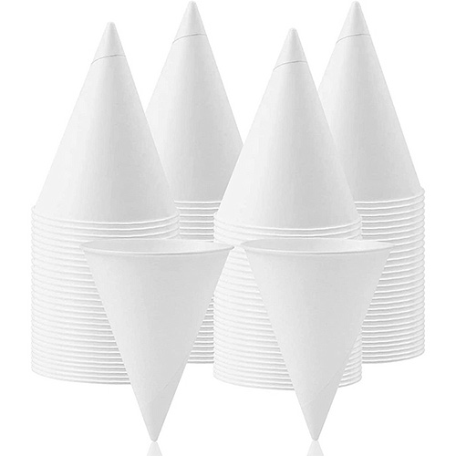 6OZ White Cone Paper Cups