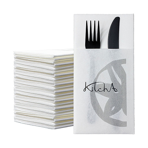 Cutlery Pocket Napkin Silky Linen-Like for Wedding Cutlery Pocket Napkin Silky Linen-Like for Wedding