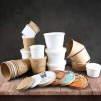 Disposable 26oz Paper Soup Container Disposable 26oz Paper Soup Container