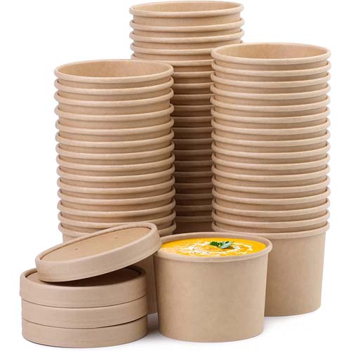 Disposable 8oz Paper Soup Container