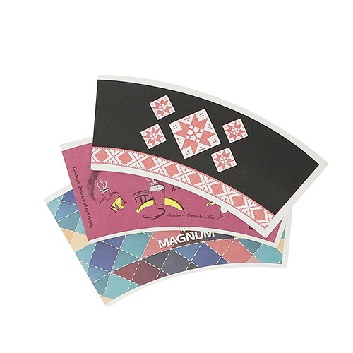 Disposable Custom Printed Paper Cup Fans Disposable Custom Printed Paper Cup Fans