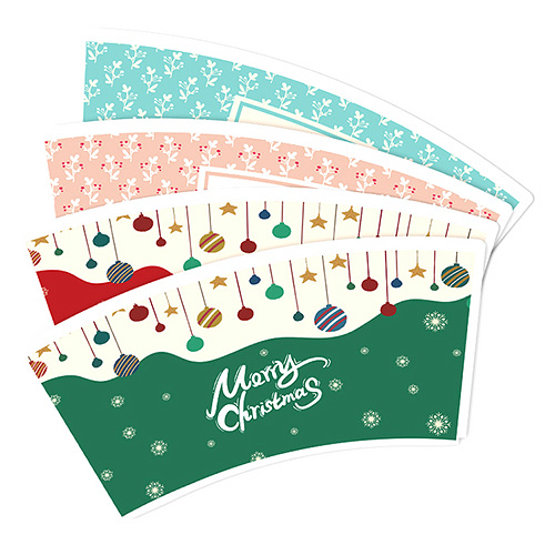 Disposable Custom Printed Paper Cup Fans Disposable Custom Printed Paper Cup Fans