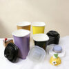 Square Shape Paper Cup with Lids Square Shape Paper Cup with Lids