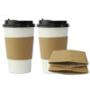 Takeaway Paper Cups with Sleeves and Lid Takeaway Paper Cups with Sleeves and Lid