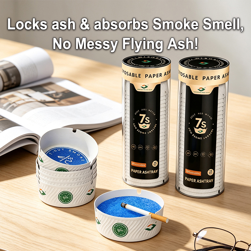 Disposable Paper Ashtray with Tobacco Sand Disposable Paper Ashtray with Tobacco Sand