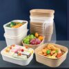 Disposable Paper Lunch Containers