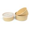 Kraft Paper Salad Bowls with PET Lid Kraft Paper Salad Bowls with PET Lid