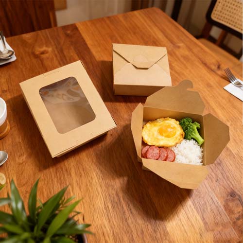 Paper Lunch Box with Window