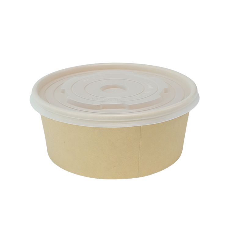 1000ml Kraft Paper Salad Bowl with PET Lid