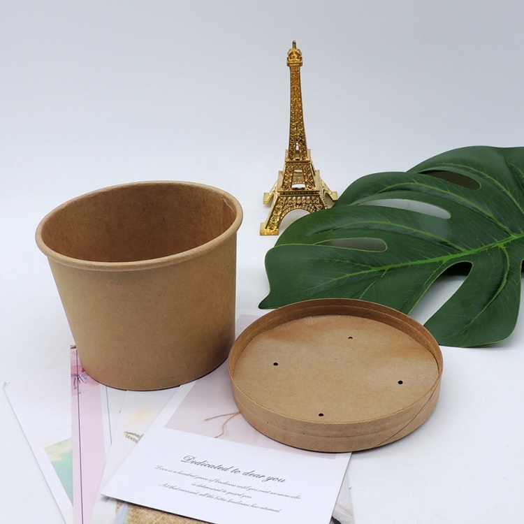16oz Disposable Soup Paper Bowl with Lid 16oz Disposable Soup Paper Bowl with Lid