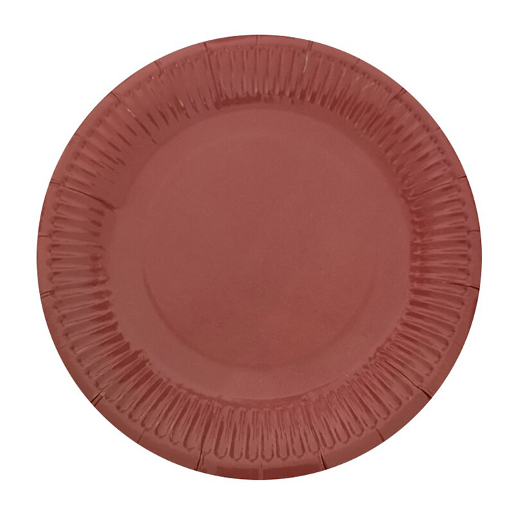 9 Inch Heavy Duty Kraft Paper Plate