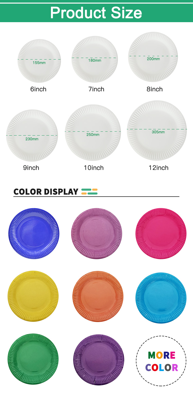 9 Inch Heavy Duty Kraft Paper Plate