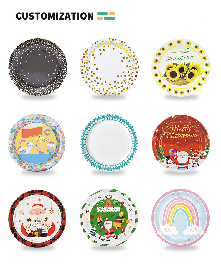 9 Inch Heavy Duty Kraft Paper Plate