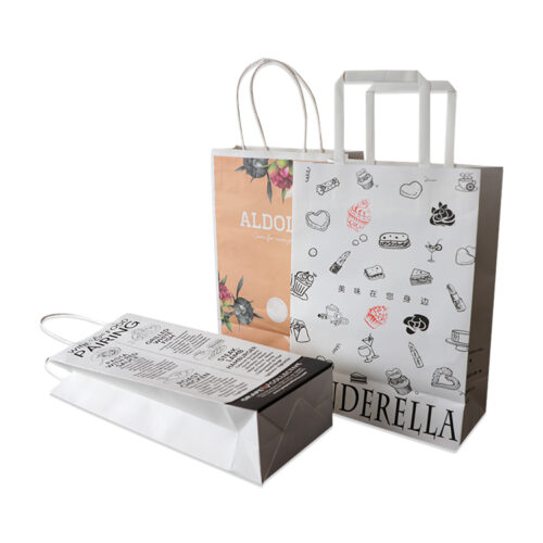 Custom Printed Paper Shopping Bags with Handles Custom Printed Paper Shopping Bags with Handles