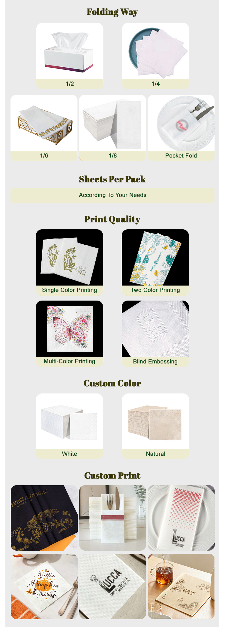Dinner Paper Napkins