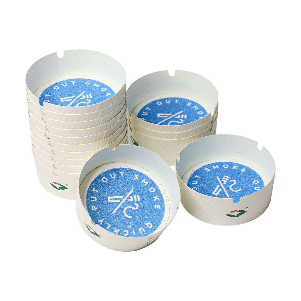 Disposable Paper Ashtray for Smoking Areas