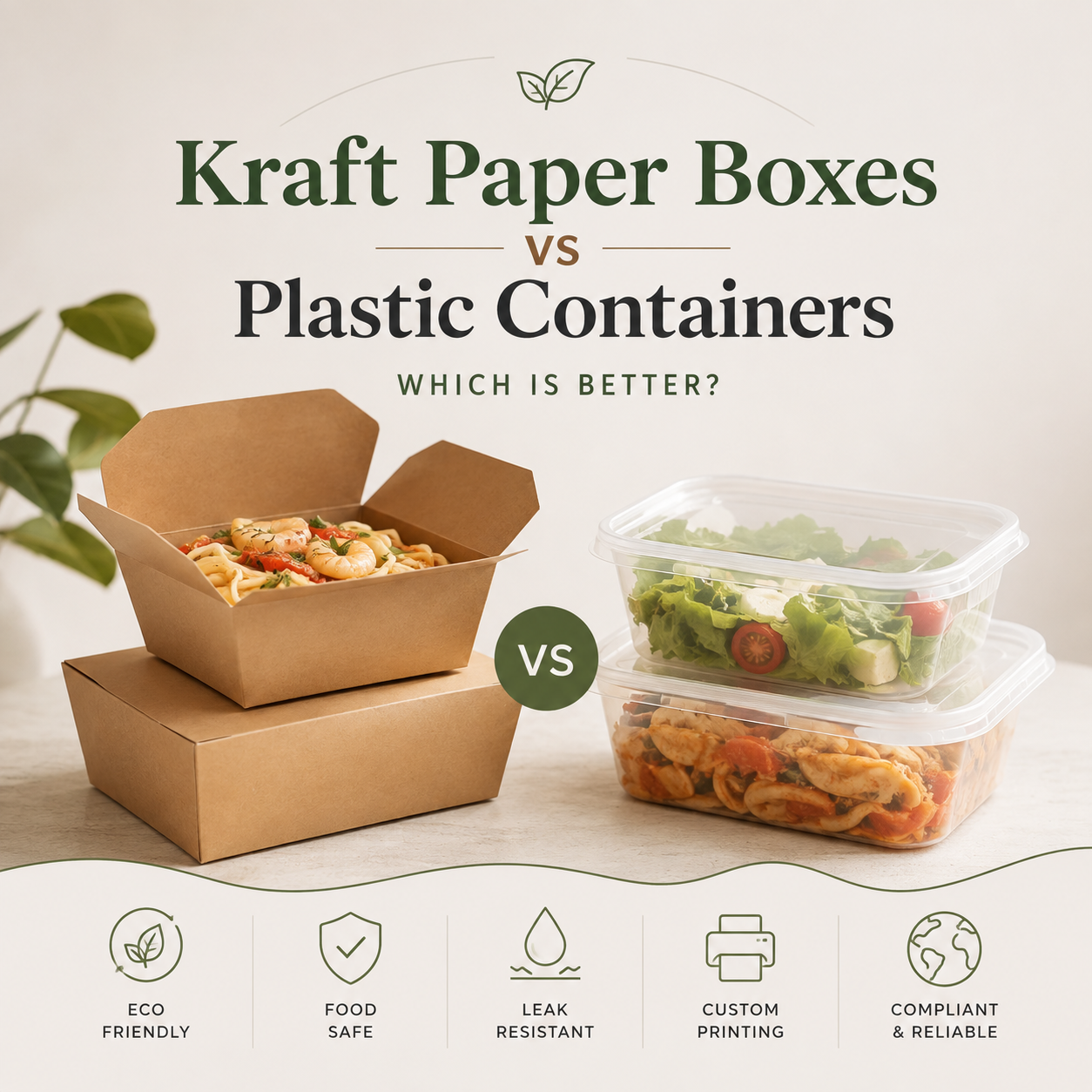 Kraft Paper Boxes vs Plastic Containers: Which Is Better?