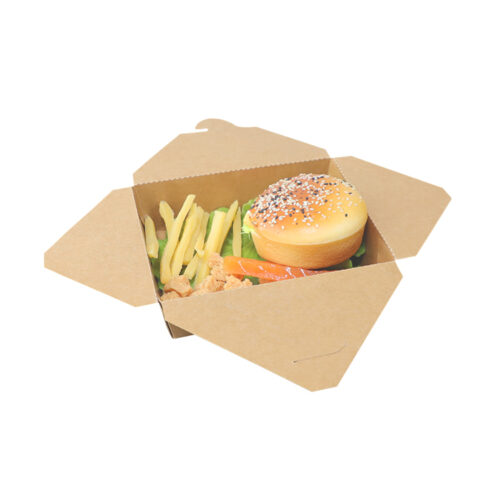 Leakproof Kraft Food Box for Takeaway
