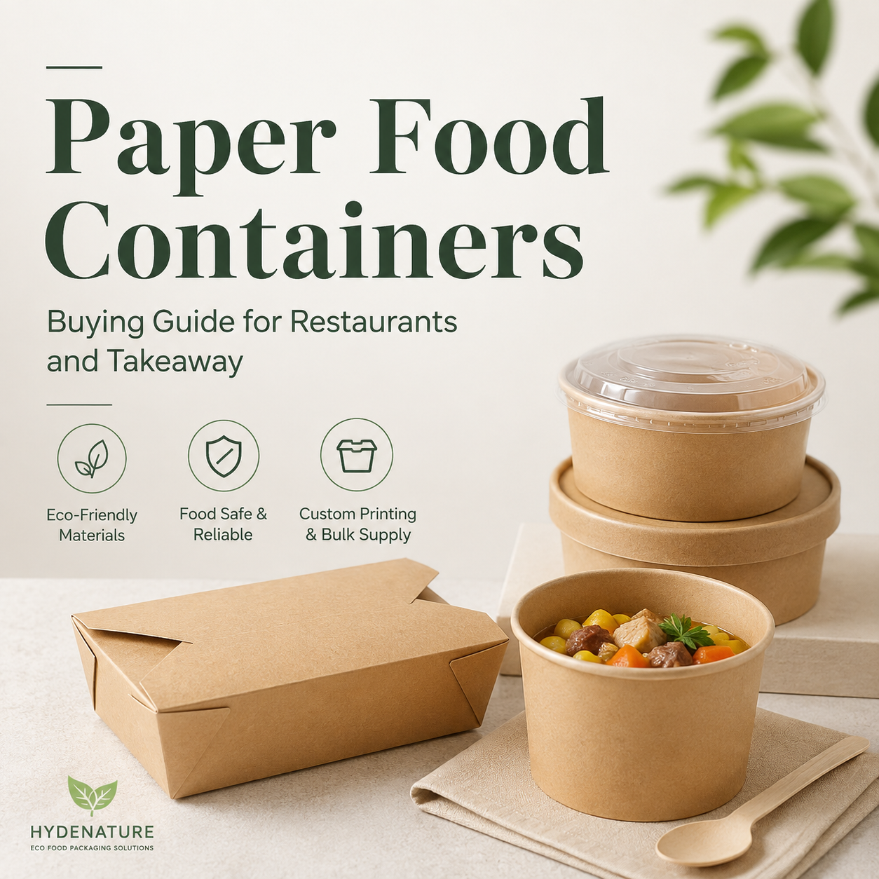 Paper Food Containers Buying Guide for Restaurants and Takeaway
