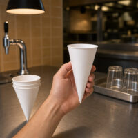 3.7oz 4oz 4.5oz 6oz Cone Paper Cup