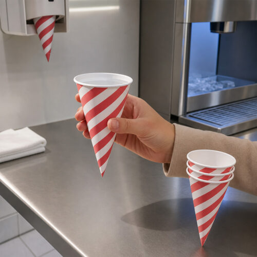3.7oz 4oz 4.5oz 6oz Cone Paper Cup