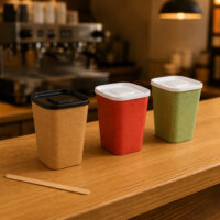 80mm Diameter 10oz 12oz 16oz Square Paper Cups 80mm Diameter 10oz 12oz 16oz Square Paper Cups