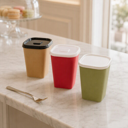 80mm Diameter 10oz 12oz 16oz Square Paper Cups 80mm Diameter 10oz 12oz 16oz Square Paper Cups