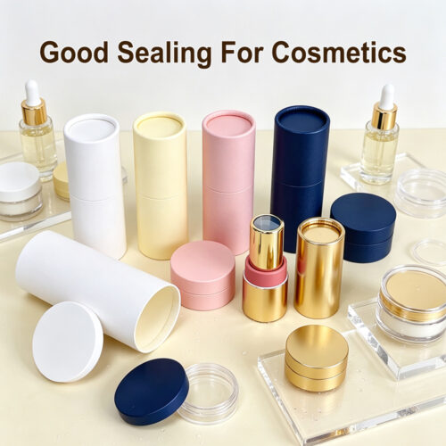 Biodegradable Round Cosmetic Paper Tube