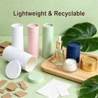 Biodegradable Round Cosmetic Paper Tube Biodegradable Round Cosmetic Paper Tube
