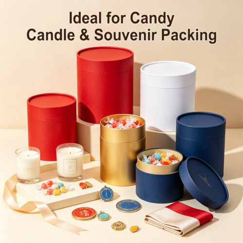 Custom Logo Printed Holiday Paper Tubes