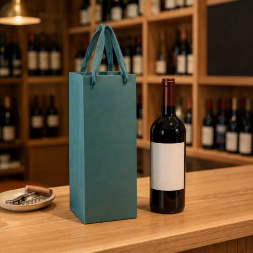 Custom Logo Twisted Handle Wine Gift Bags Wholesale