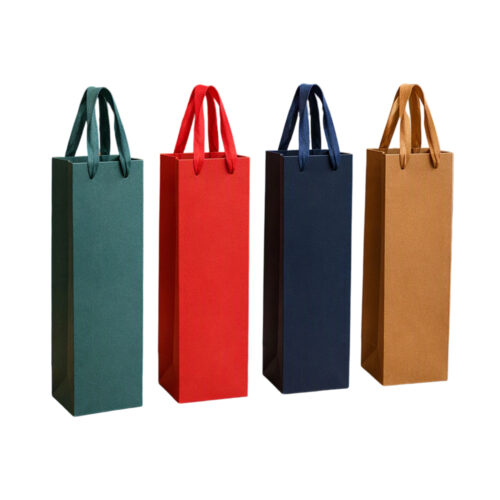 Custom Logo Twisted Handle Wine Gift Bags Wholesale Custom Logo Twisted Handle Wine Gift Bags Wholesale