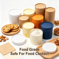 Custom Luxury Baking Cake Dessert Food Grade Paper Tube Custom Luxury Baking Cake Dessert Food Grade Paper Tube