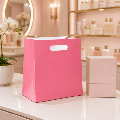 Custom Printed Cosmetic Paper Bags