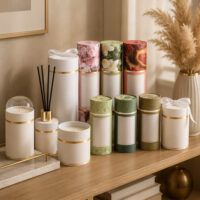 Custom Printed Kraft Paper Tube Custom Printed Kraft Paper Tube