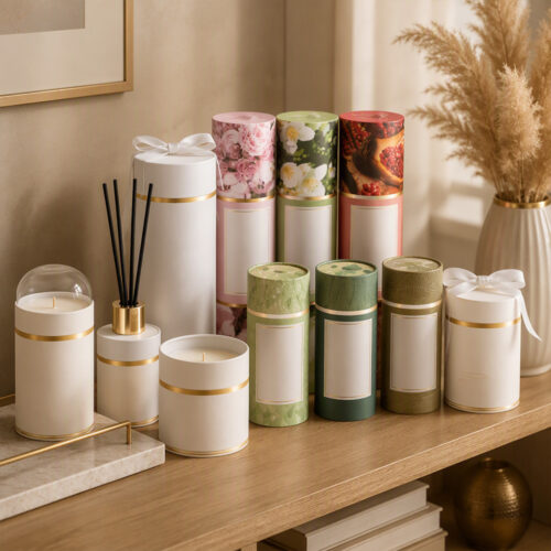 Custom Printed Kraft Paper Tube Custom Printed Kraft Paper Tube
