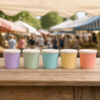 Disposable Paper Ice Cream Cups for Frozen Desserts Disposable Paper Ice Cream Cups for Frozen Desserts