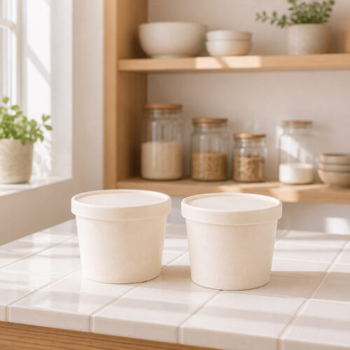 Disposable Paper Ice Cream Cups for Frozen Desserts Disposable Paper Ice Cream Cups for Frozen Desserts