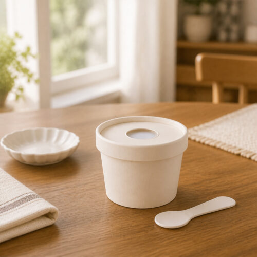 Disposable Paper Ice Cream Cups for Frozen Desserts