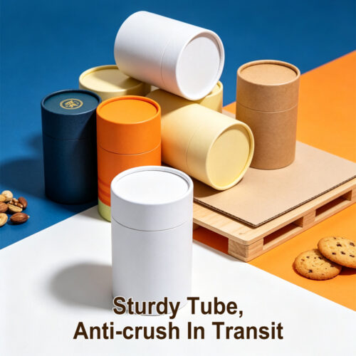 Eco-friendly Luxury Cake Food Kraft Paper Tube