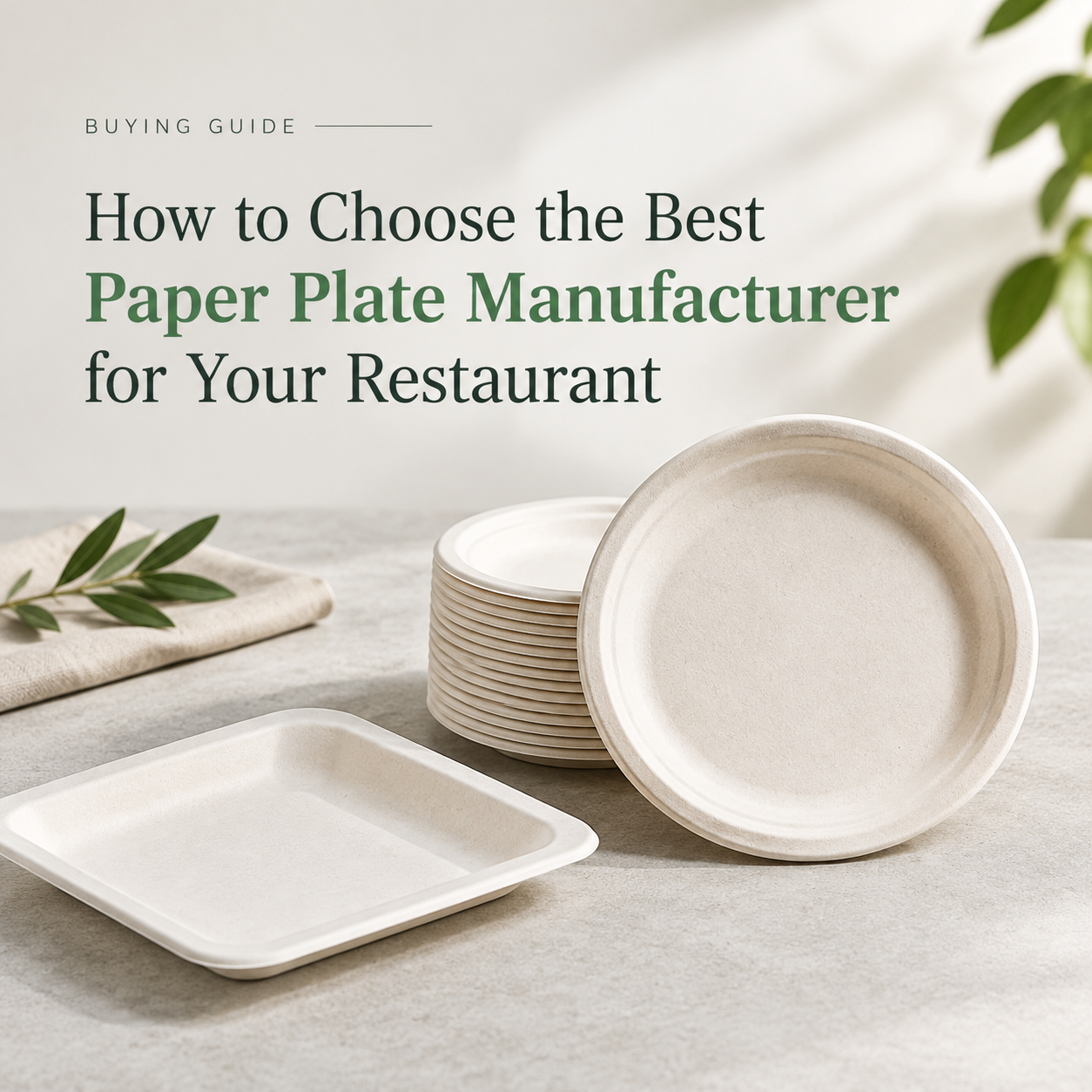 How to Choose a Paper Plate Manufacturer for Your Restaurant