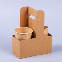 Kraft Paper Cup Carrier Kraft Paper Cup Carrier