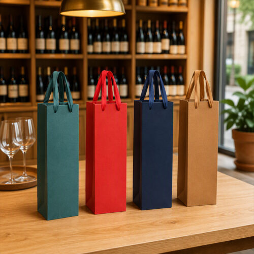 Wine Paper Bags with Handles Wine Paper Bags with Handles
