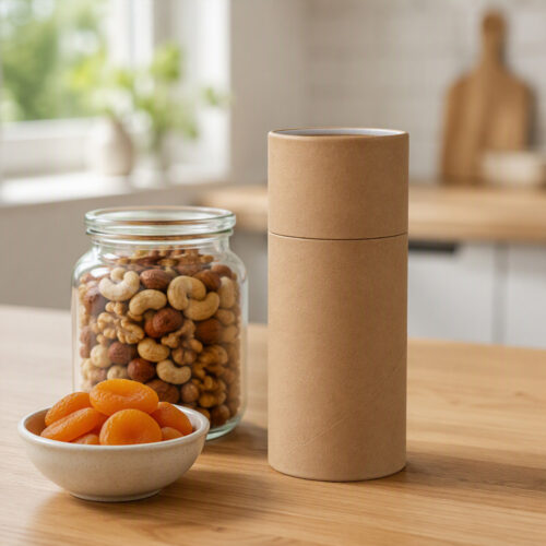 Biodegradable Food Paper Tube with Custom Printed Logo